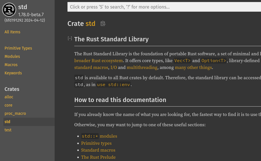 Rust All Library Learn Rust